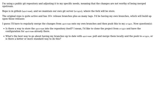 Software Engineering: How to maintaine a local git fork from a repo with many branches? смотреть онлайн