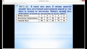 Алгебра 7 класс 7 неделя. Статистические характеристики