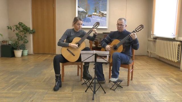 Баев Евг. Фольклорные обработки для учащихся ДШИ (гитарный дуэт) смотреть онлайн