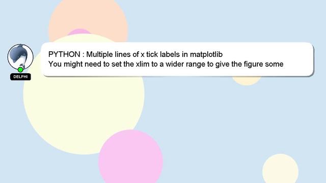 PYTHON : Multiple lines of x tick labels in matplotlib смотреть онлайн