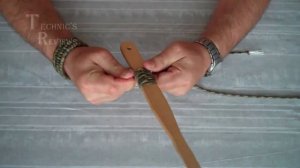 Оплетка ножа паракордом двойным переплетением. Paracord