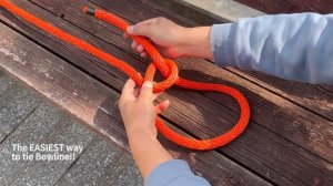 САМЫЙ ПРОСТОЙ способ завязать КОРОЛЯ УЗЛОВ -The SIMPLEST way to tie the KING of KNOTS - Bowline