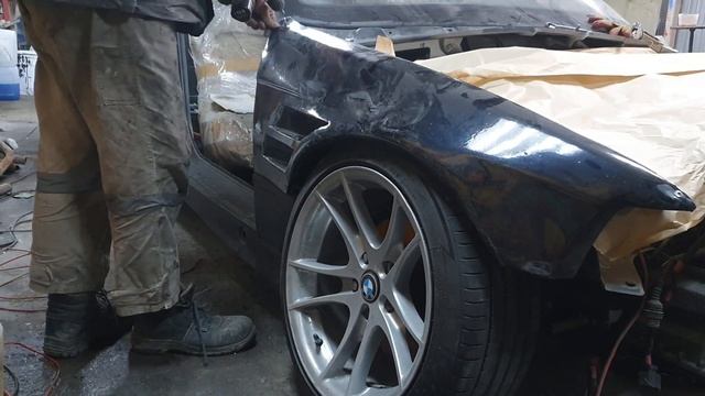 Восстановление купе. Подготовка седана на v8 к покраске . смотреть онлайн