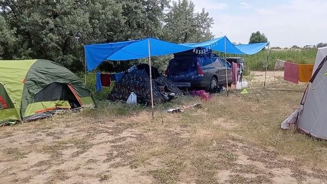 Часть-2 Яровое/ Тëплый ключ/июль 2022/ палаточный лагерь/ обзор палатки   OUTVENTURE CAMPER  3+2