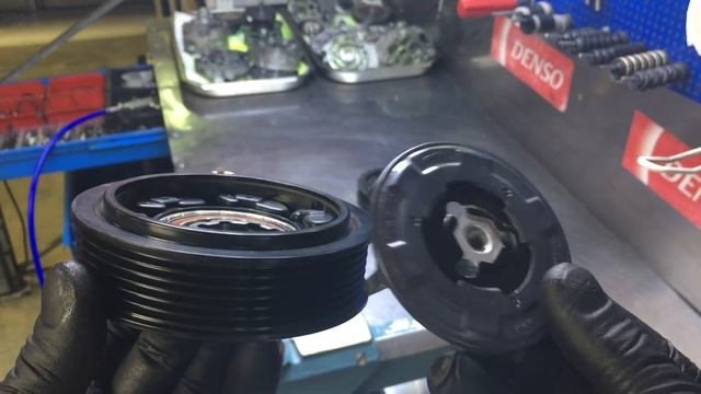 Skoda Octavia / Volkswagen Golf / Audi A1/A3/Q3. Замена подшипника и муфты компрессора кондиционера