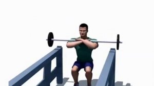 Приседания со штангой на груди