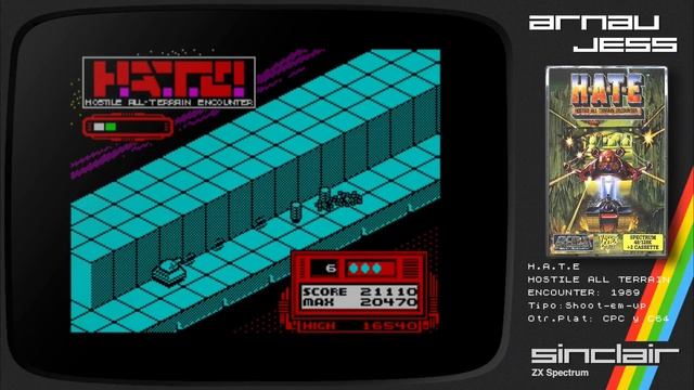 H.A.T.E Zx Spectrum as Costa Panayi's last 8-bit game смотреть онлайн