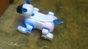 Собачка-робот Дружок, озвученная на батарейках.avi