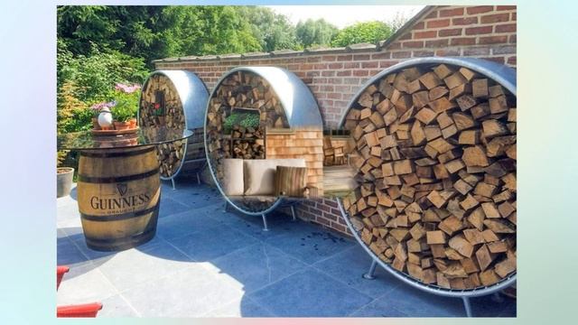 Дрова на участке: красивые идеи хранения смотреть онлайн