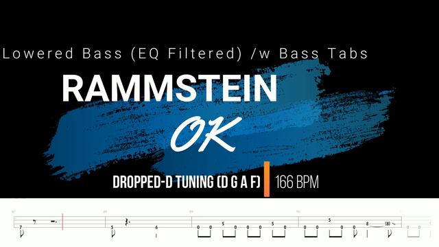 Rammstein - OK (Bass Backing Track/EQ Filtered w/ Bass Tabs) смотреть онлайн