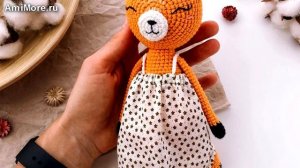 Амигуруми: схема Летняя лисичка. Игрушки вязаные крючком - Free crochet patterns.