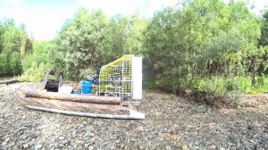 Рыбалка с аэролодкой в верховьях горной реки