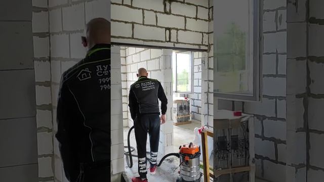 08.07.22 перегородка из газобетона 100мм ! ?? Петергоф спб!#кладка #строительство #каменщик