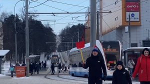 Последний день работы трамвая Pesa Twist Fokstrot в Москве.