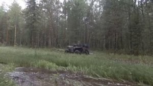 Квадроциклы Аркос, пикап и переломка по Томским болотам.