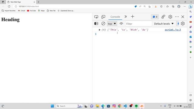 How to work with split function in javascript | Road map to Next JS | Part - 41 | JS