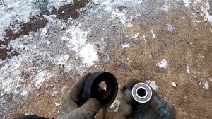 Замена подшипника в пластмассовом ролике натяжителя