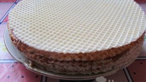 Вафельный торт из готовых коржей