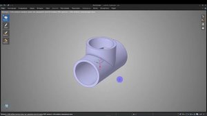 Ansys урок №12- Cоздание перетекания рабочий среды через тройник в Ansys Discovery #ansys.mp4