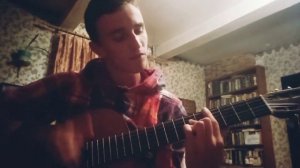 Тёмно-оранжевый закат под гитару