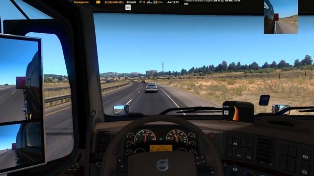 ATS | Volvo VNL 780 | DLC Volvo + DLC Special Cargo | Viaje LENTO con Autos Piloto смотреть онлайн