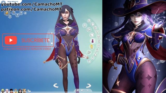 Mona | Genshin Impact | Sims 4 | Descarga + CC
