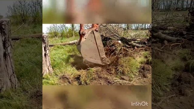 Корчевка деревьев, корчевка пней.