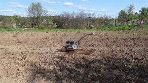 Как работает мотоблок "Каскад" с китайским движком на даче?