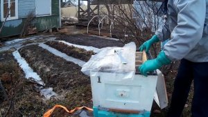 пчеловодство, замена доньев, сокращение гнезд,  весенние работы на пасеке ульи ППС и ППУ