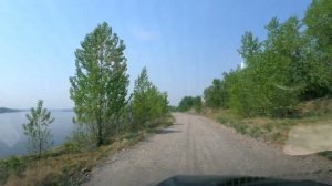 Берег Енисея в районе д Песчанка  Красноярский край май 2022г