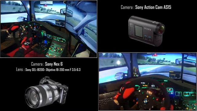 Sony Nex 6 vs Sony HDR AS15 Action Cam SimRacing TEST смотреть онлайн