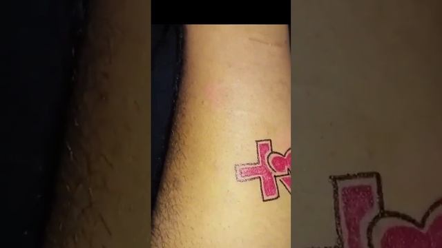 #short #viral  #love and plus combined tattoo #short video