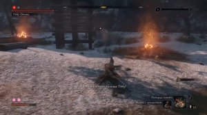 Sekiro. Боссфайт Гёбу Масатака Онива. Петарды против бронированного всадника. Дёшево и сердито.