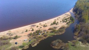 Одно из самых лучших мест на Волге ( Горьковское водохранилище) с высоты