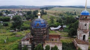 Заброшенная церковь в селе Острожка, Пермский край, июль 2020