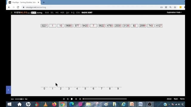 Radix Sort Animation explained in Tamil | Heap Sort Visualization #Radixsortanimation #DataStructur