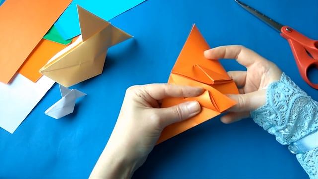 РЫБА надувная оригами .как сделать рыбу надувную . смотреть онлайн