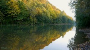 4К ОСЕННЯЯ РЕКА и Лесная флейта - Медитация для начинающих. Дзен и релакс.