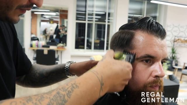 Low Zero Fade Haircut With Beard | Textured Pompadour