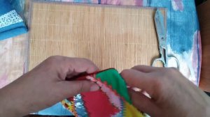 Книжечка-игольница, очень простой пошив.