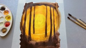 Рисуем осенний листопад. Для детей от 5 лет | Draw an autumn leaf fall For children from 5 years ol