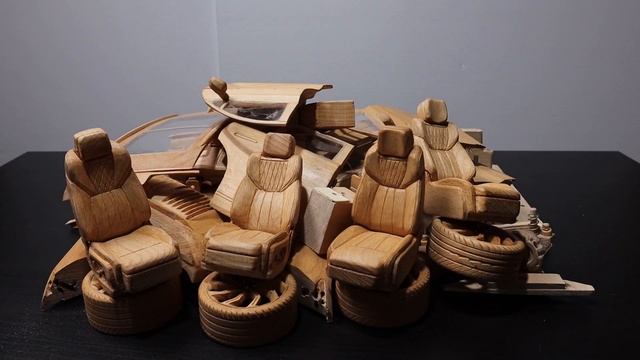 HongQi ASMR Woodworking | DIY Car Mode | HongQi E-HS9 смотреть онлайн