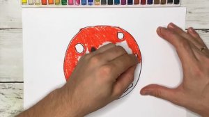 Как нарисовать планету Марс|Рисование для детей