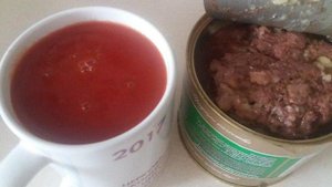 Мясной соус из говяжьей тушенки к пасте
