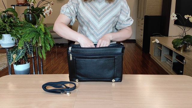 Мужская кожаная сумка Polar 22048 смотреть онлайн