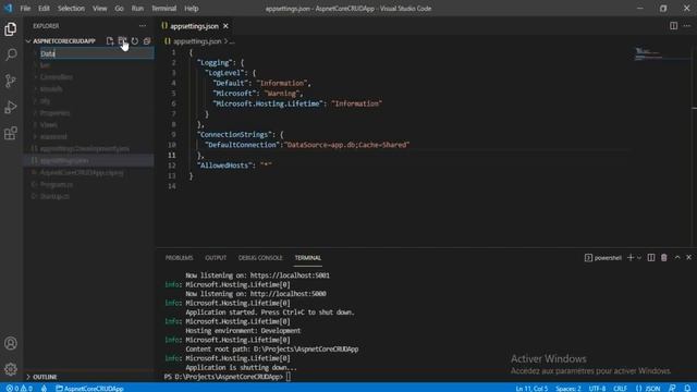 ASP.NET Core MVC CRUD Operations with EF Code First in Visual Studio Code - Part(1)