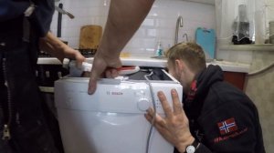 Как установить посудомоечную машину Bosch в готовую кухню!