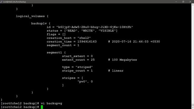 30 How to restore volumeGroup which is by mistakenly removed VG in Linux |Telugu|