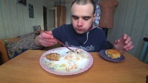 МУКБАНГ АСМР РИС С КОТЛЕТОЙ ИЗ ЦИПЛЕНКА /ЯИЧНИЦА /СОУС /ПИРОЖОГ С КАПУСТОЙ /EATING ASMR Mukbang #373