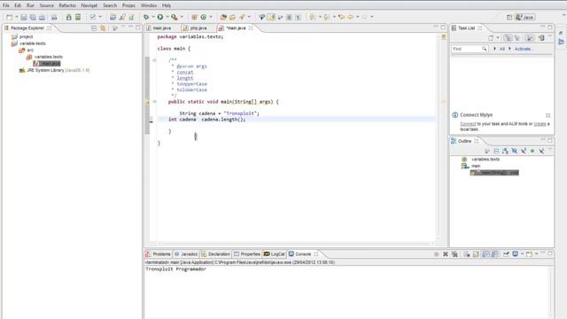 Funciones de texto en Java смотреть онлайн